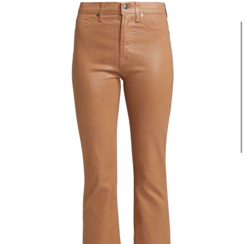 7 For All Mankind Penny Coated Metallic Jeans NWT 29